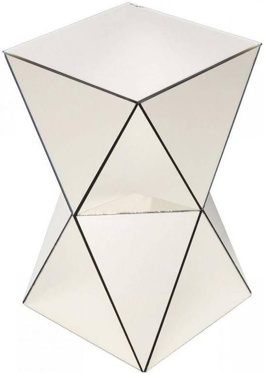 Kare Design Kare Bijzettafel Luxury Triangle Champagne