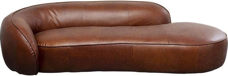 Kare Design Kare Chaise Longue Wonder Leather Brown 252cm