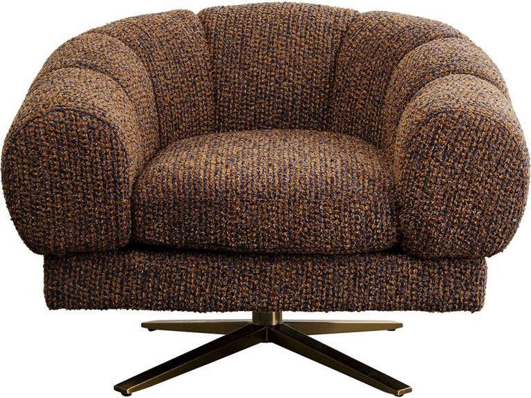 Kare Design | Draaifauteuil Janno Brown | Zitmeubels woonkamer | Draaifauteuil