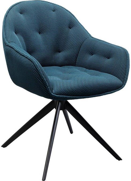 Kare Design Kare Eetkamerstoel Carlito Mesh Bluegreen