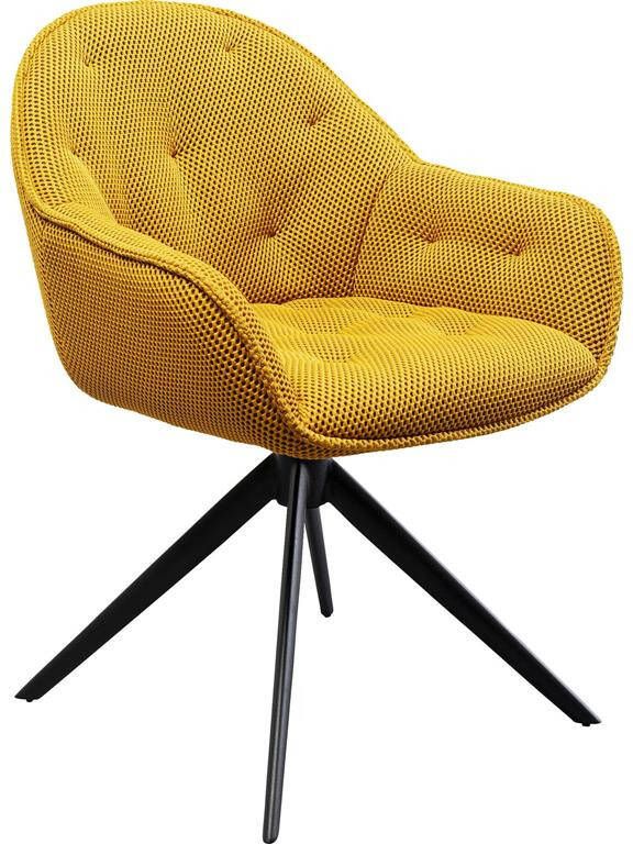 Kare Design Kare Eetkamerstoel Carlito Mesh Yellow