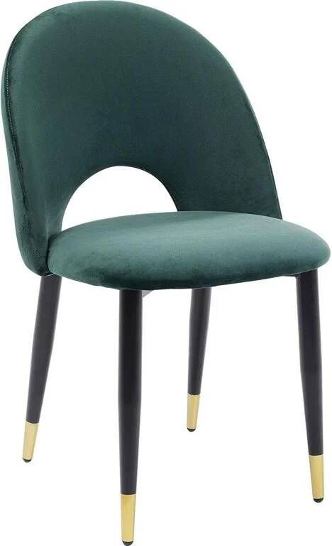 Kare Design Kare Eetkamerstoel Iris Velvet Groen