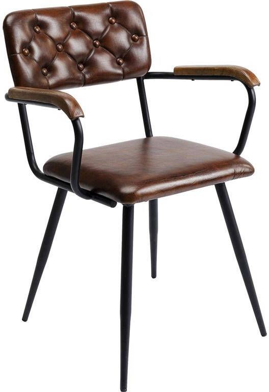 Kare Design Kare Eetkamerstoel Salsa Leather Brown