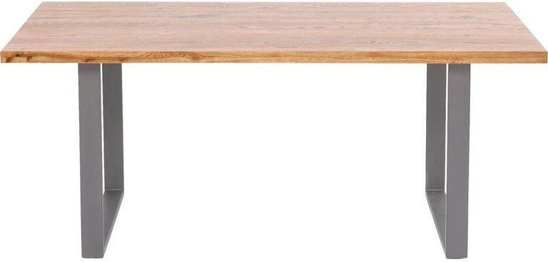 Kare Design Kare Eettafel Jackie Oak Crude Steel 160x80