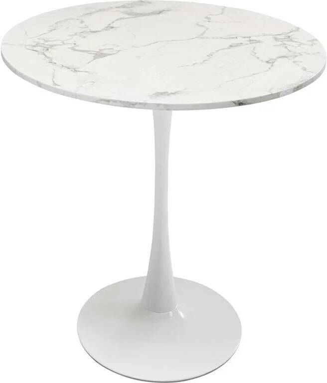 Kare Design Kare Eettafel Schickeria Marble White Ø80cm