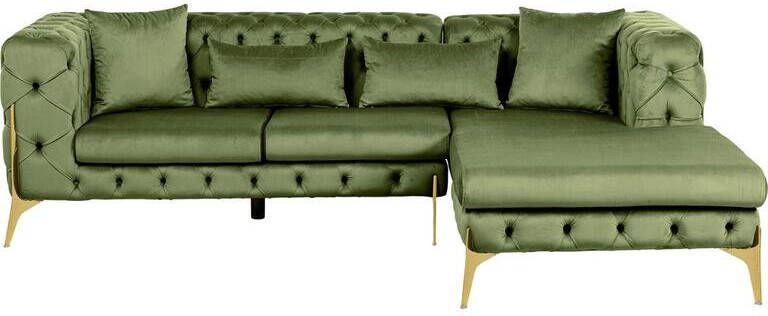 Kare Design Kare Hoekbank Bellissima Velvet Green Right