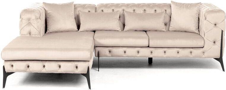 Kare Design Kare Hoekbank Bellissima Velvet Taupe Left