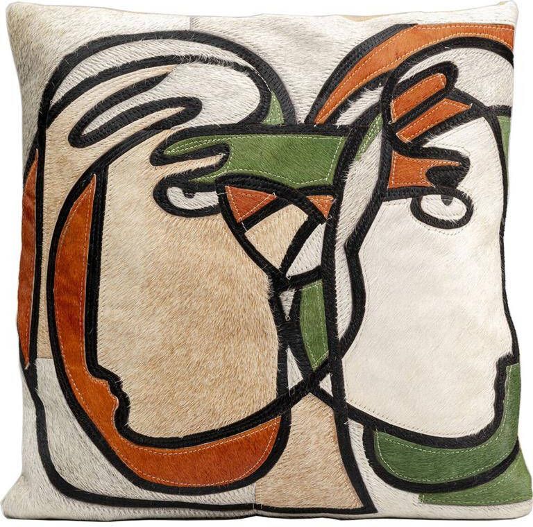 Kare Design Kare Kussen Thoughts Faces 40x40cm