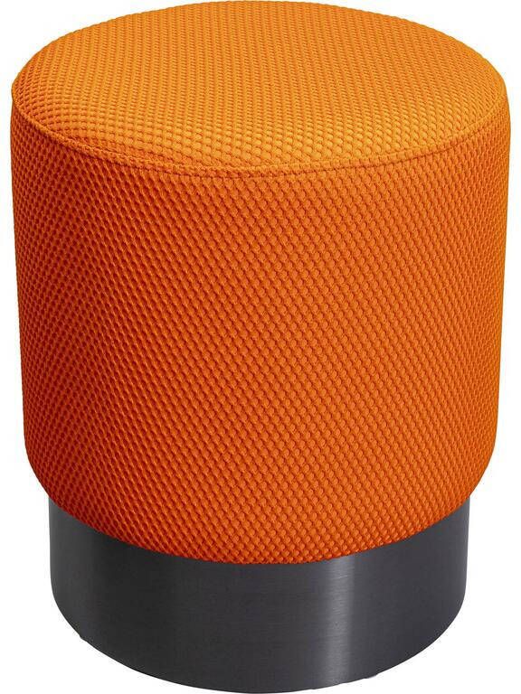 Kare Design Kare Poef Jody Orange Mesh Black 35cm