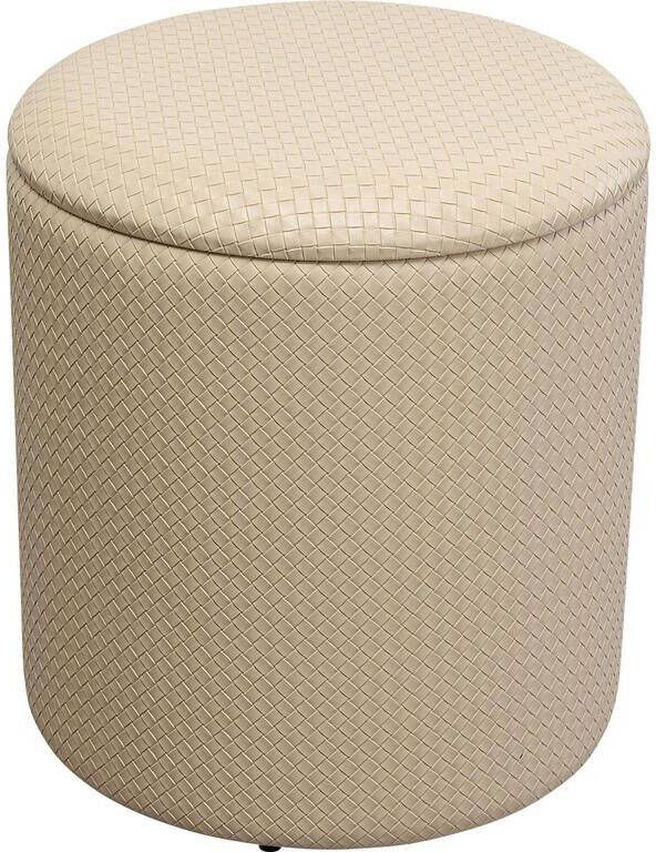 Kare Design Kare Poef Venezia Storage Cream 40cm