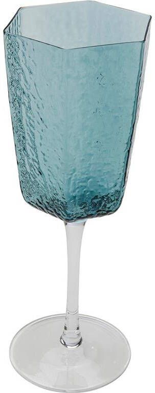 Kare Design Kare Rode Wijnglas Cascata Blue