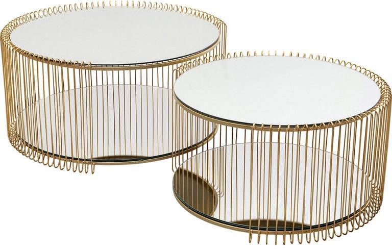 Kare Design Kare Salontafel Wire Double Brass (2|set)