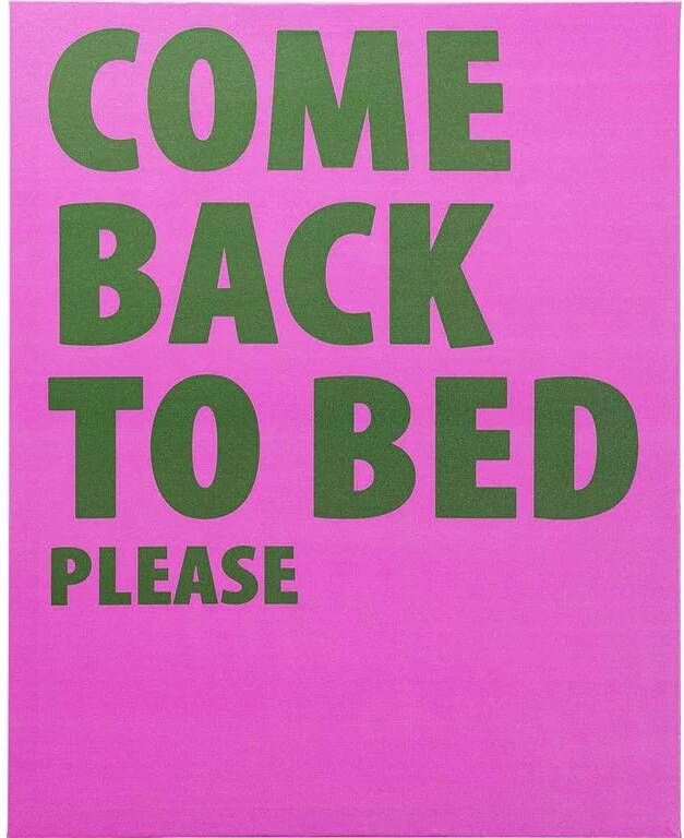 Kare Design Kare Schilderij Come Back to Bed 40x50cm