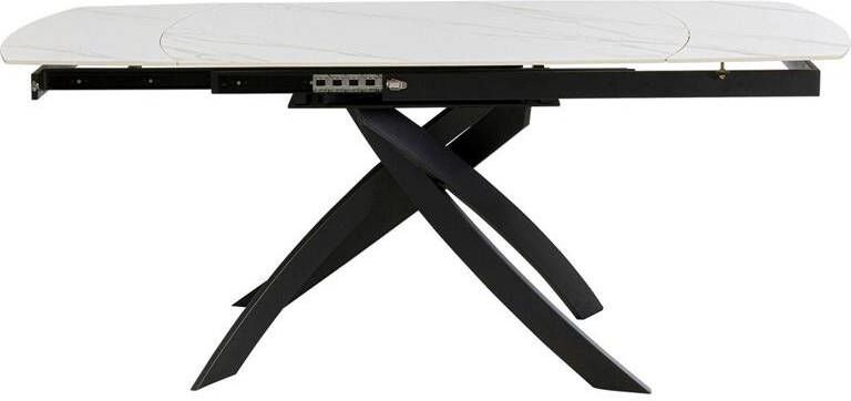 Kare Design | Uitschuiftafel Twist Onyx 120(30+30)x90cm | Eettafels | Uitschuiftafel