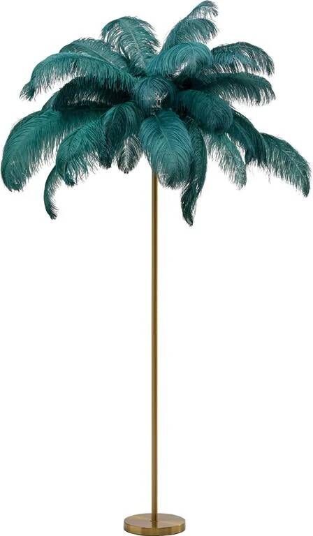 Kare Design | Vloerlamp Feather Palm Green 165cm | Woonaccessoires | Vloerlamp