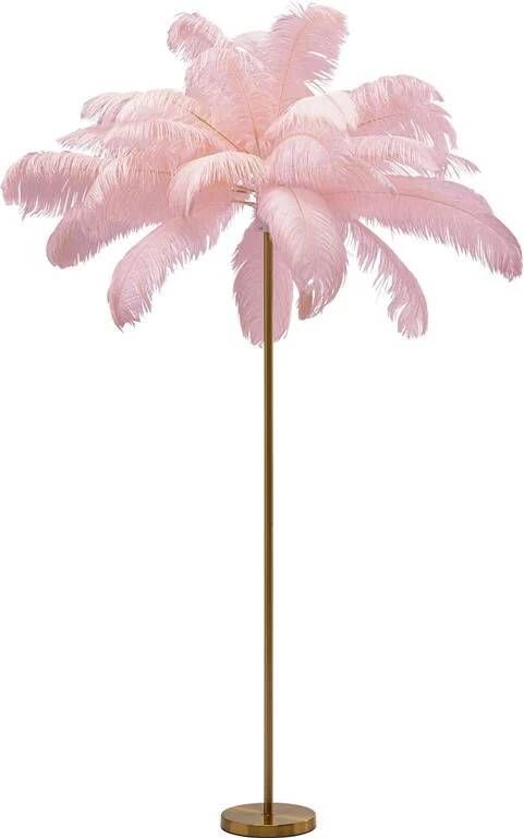 Kare Design | Vloerlamp Feather Palm Pink 165cm | Woonaccessoires | Vloerlamp