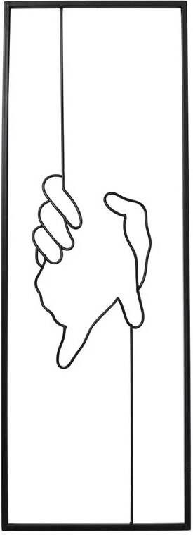 Kare Design Kare Wanddecoratie Hand in Hand 25x70cm