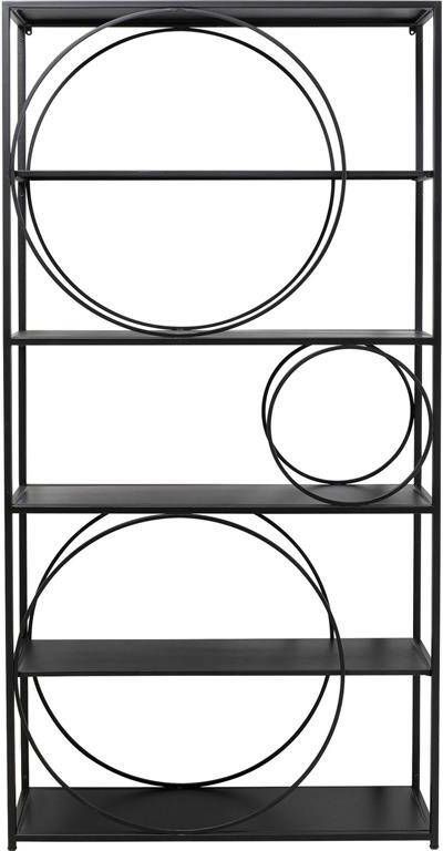 Kare Design | Kast Shelf Circle Black 100x200cm | Woonkamer meubels | KastWandkast