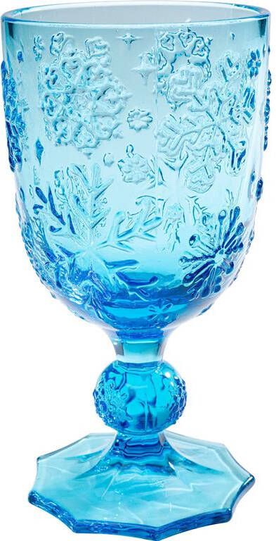 Kare Design Kare Wijnglas Ice Flowers Blue