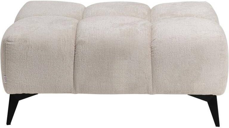 Kare Design Kruk Nia fluweel creme