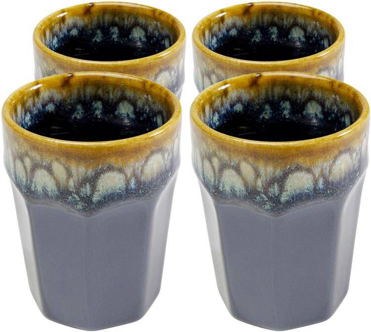 Kare Design Lio Espressokopje blauw 4st