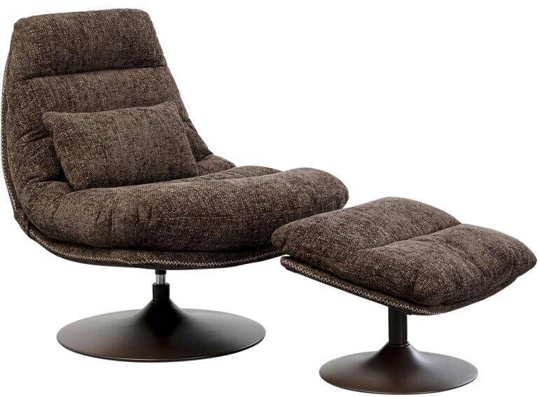 Kare Design Montreal Draaifauteuil en voetensteun