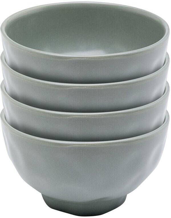 Kare Design Organic Kommen groen 4st
