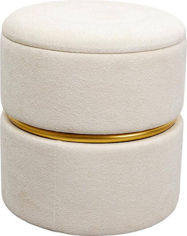 Kare Design Poef Kruk Rumba creme