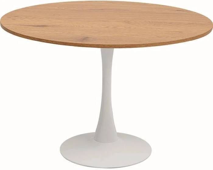 Kare Design Schickeria Ronde Eettafel 110 X 74 Cm Eiken|Wit