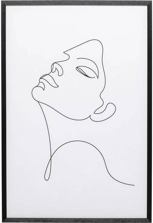 Kare Design | Fotolijst Drawing Lady 63x93cm | Woonaccessoires | Fotolijst