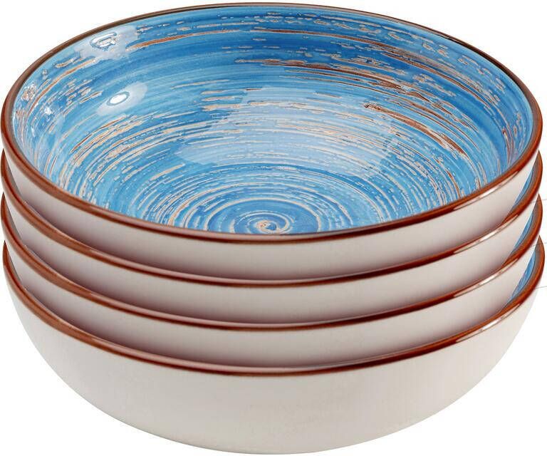 Kare Design Swirl Kommen blauw 4st