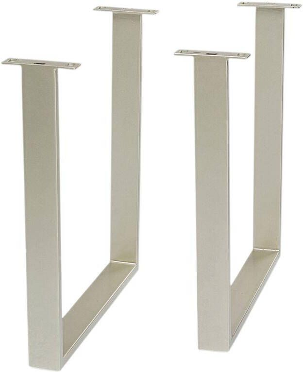 Kare Design Tavola tafelvoet zilver 2st