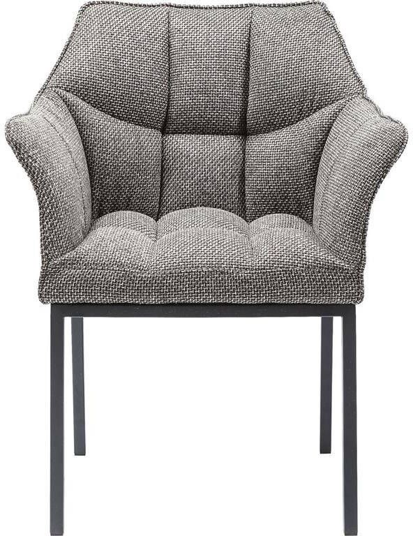 Kare Design Thinktank Stoel Armleuningen Stof Grijs