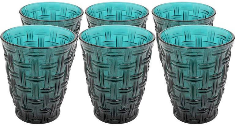 Kare Design Tissue Waterglazen blauw 6st