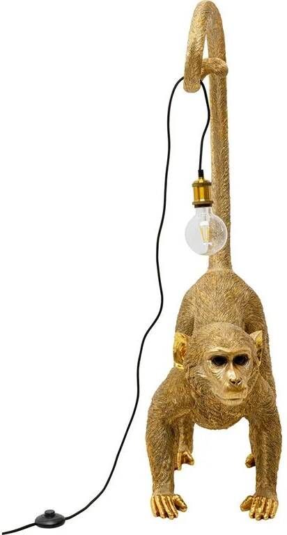 Kare Design Vloerlamp aap 120cm goud