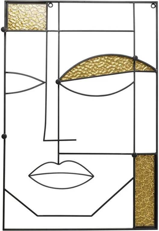 Kare Design Wand Kapstok Art Face man 90x61cm