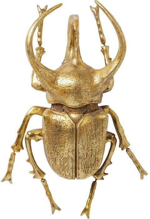 Kare Design Wanddecoratie Atlas Beetle Goud