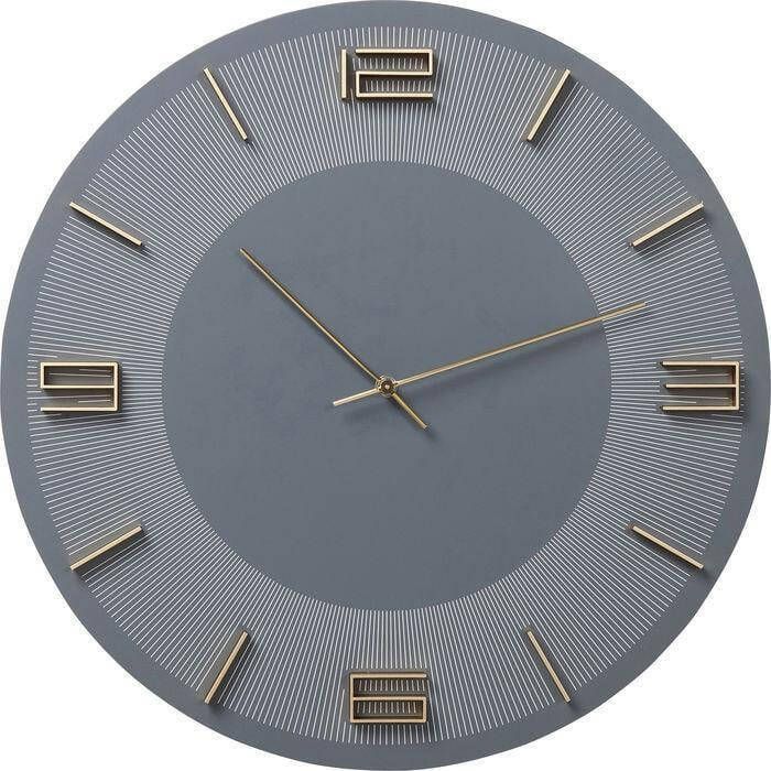 Kare Design Kare Wandklok Leonardo Grey Gold