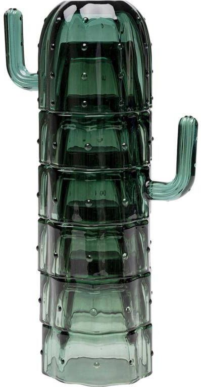 Kare Design Waterglazen cactus Set van 6