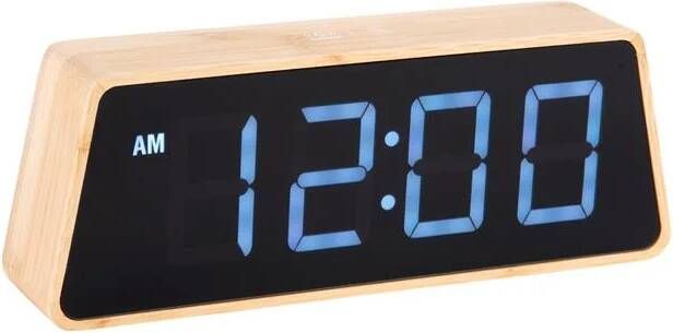 Karlsson Wekker Changing Colour LED Bamboe Bruin