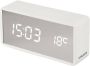Karlsson Alarm clock Silver Mirror LED white wood veneer - Thumbnail 2