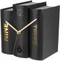 Karlsson Table Clock Book Black Paper 20x15x20cm - Thumbnail 2