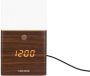 Karlsson Alarm Clock Frosted Light LED dark wood veneer - Thumbnail 2