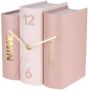 Karlsson Table clock Book pink tones paper 20x15x20cm - Thumbnail 2