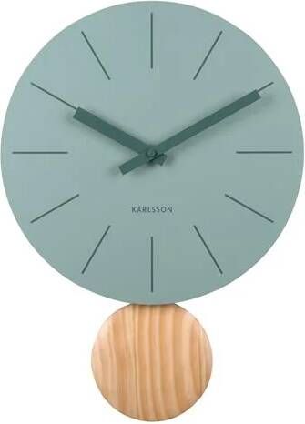 Karlsson Wandklok Arlo pendulum Jadegroen- Ø30cm