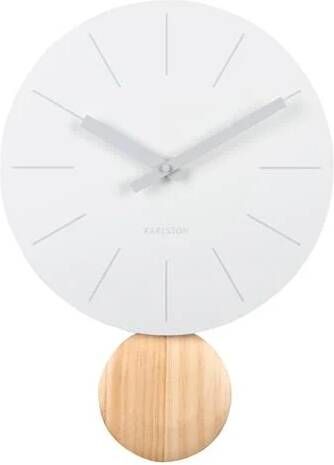 Karlsson Wandklok Arlo pendulum Wit- Ø30cm