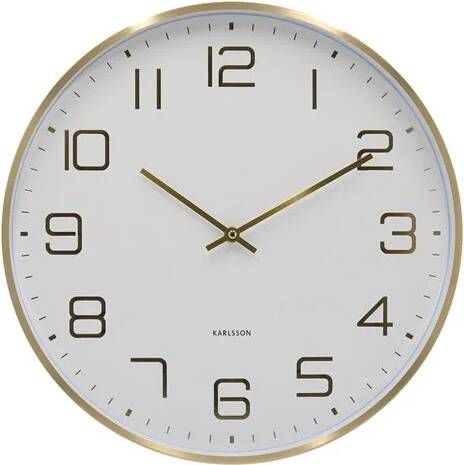 Karlsson Klokken wandklok Elegance Glow (Ø40 cm)