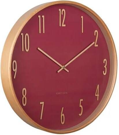 Karlsson Wandklok Gracil Rood- Ø40cm