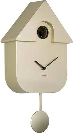 Karlsson Wall Clock Modern Cuckoo Metallic