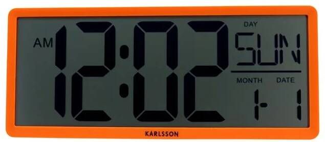Karlsson Wall|Table Clock Retro LCD